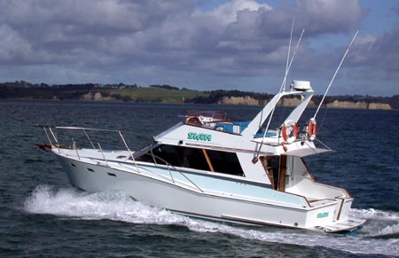 Sian - bareboat launch/powerboat from Gulf Harbour, Auckland