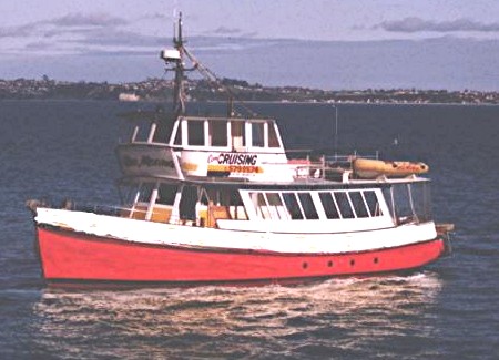 Reo Moana - budget ex-ferry style launch for party cruises and ferry trips