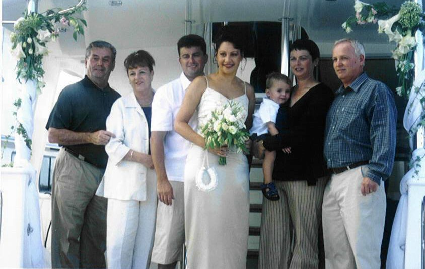 Weddings by Sunset on board a chartered boat.